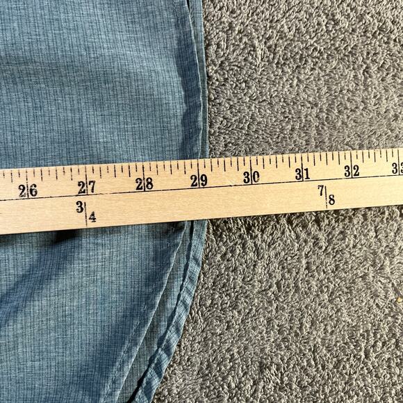 Eddie‎ Bauer Shirt Mens Large Blue Long Sleeve Button Up Casual Outdoor Pockets - Picture 7 of 8